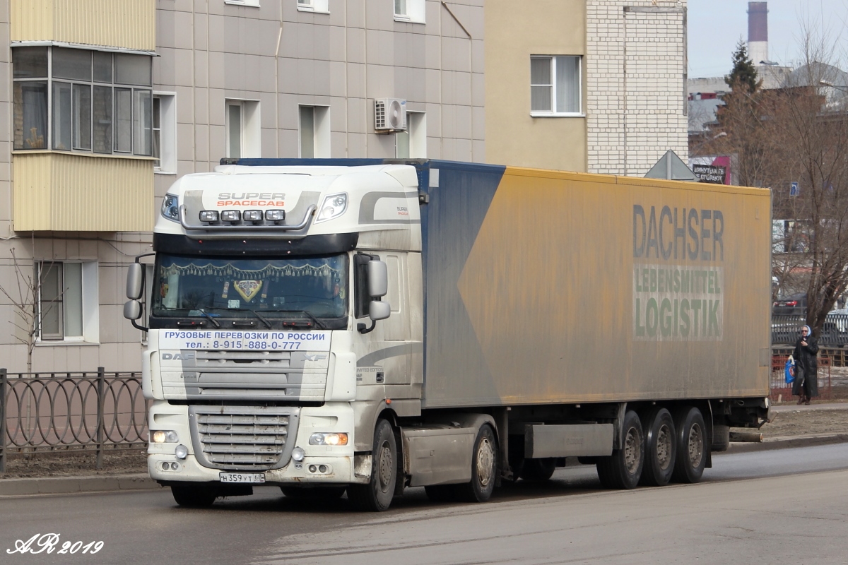 Тамбовская область, № Н 359 УТ 68 — DAF XF105 FT