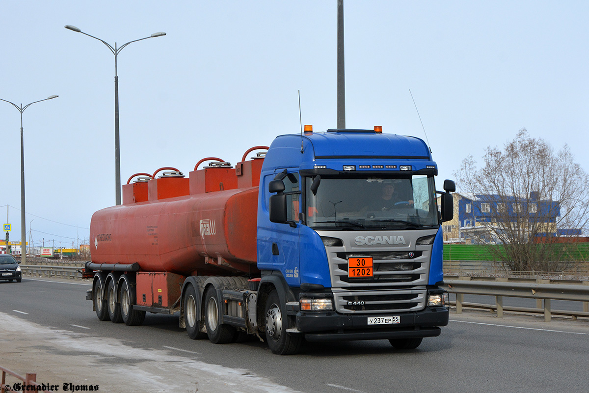 Омская область, № У 237 ЕР 55 — Scania ('2013) G440