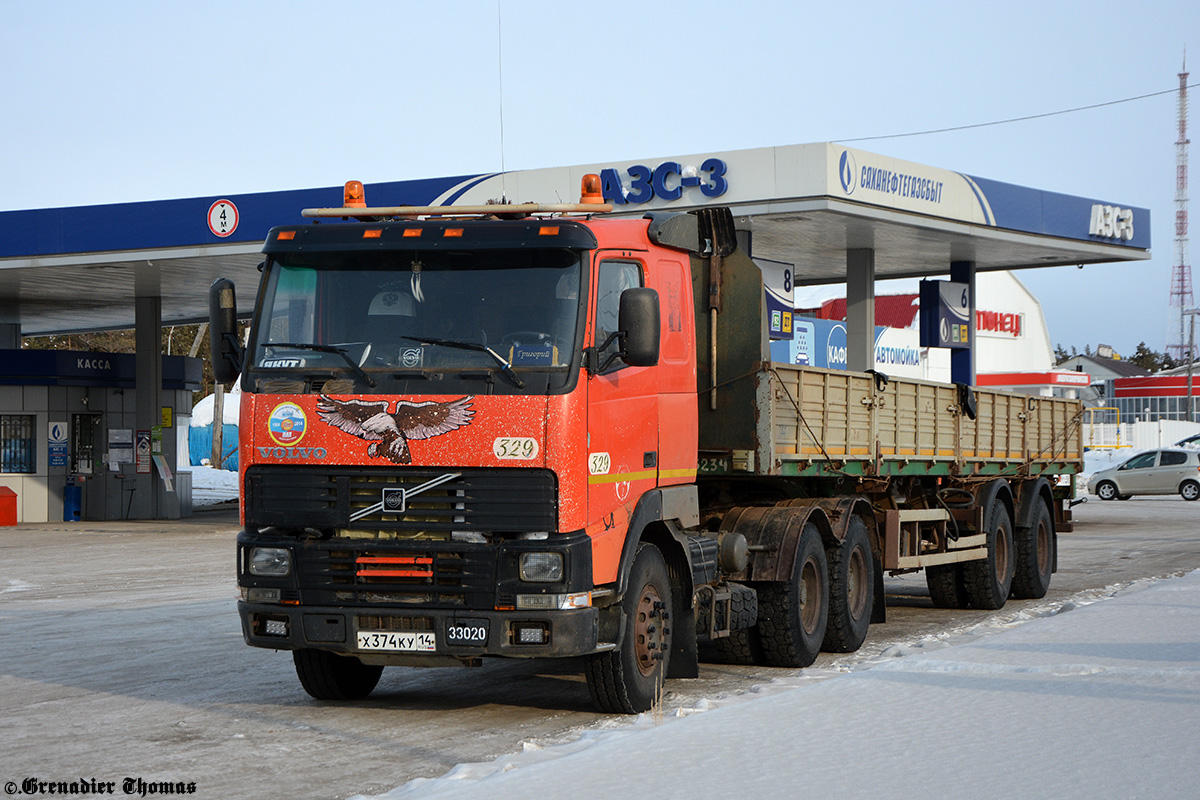 Саха (Якутия), № Х 374 КУ 14 — Volvo ('1993) FH12.420