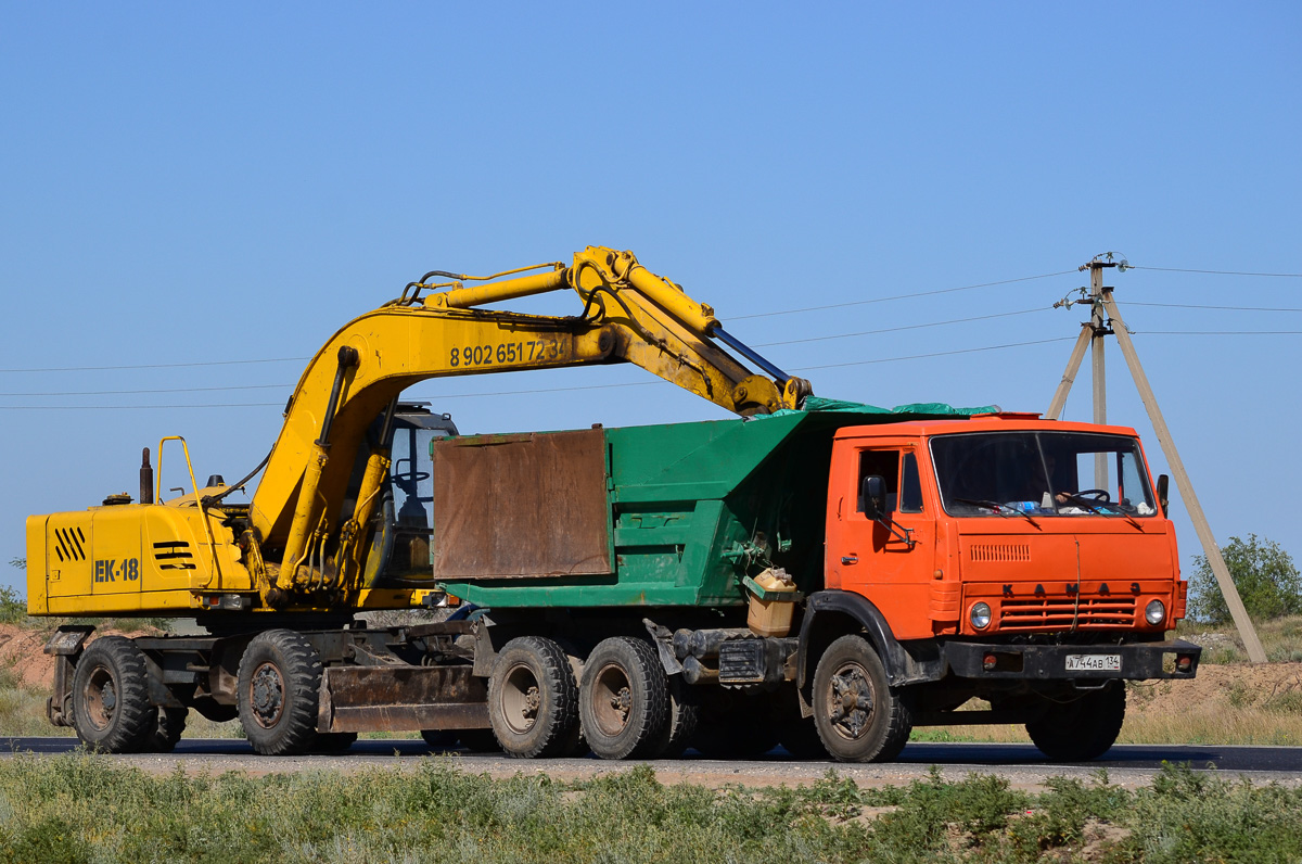 Волгоградская область, № А 744 АВ 134 — КамАЗ-55111 [551110]