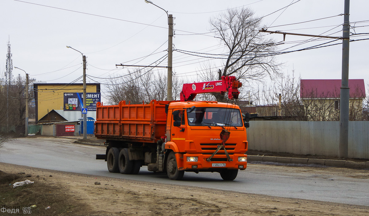 Оренбургская область, № У 686 РР 56 — КамАЗ-65115-L4