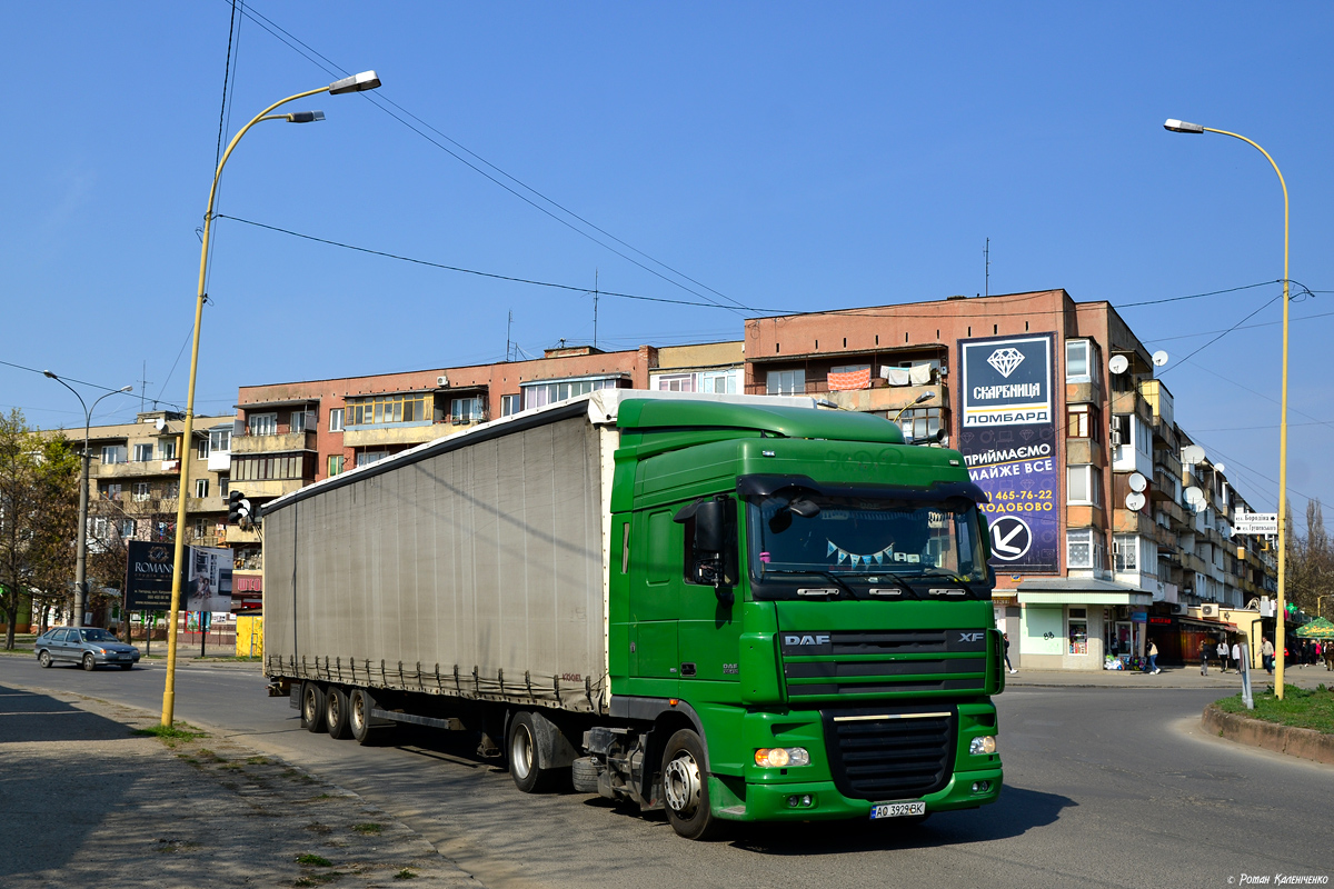 Закарпатская область, № АО 3929 ВК — DAF XF105 FT