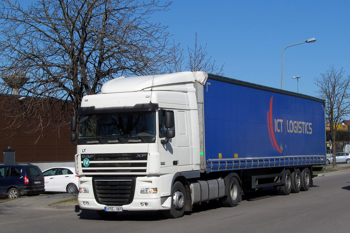 Литва, № HTE 181 — DAF XF105 FT