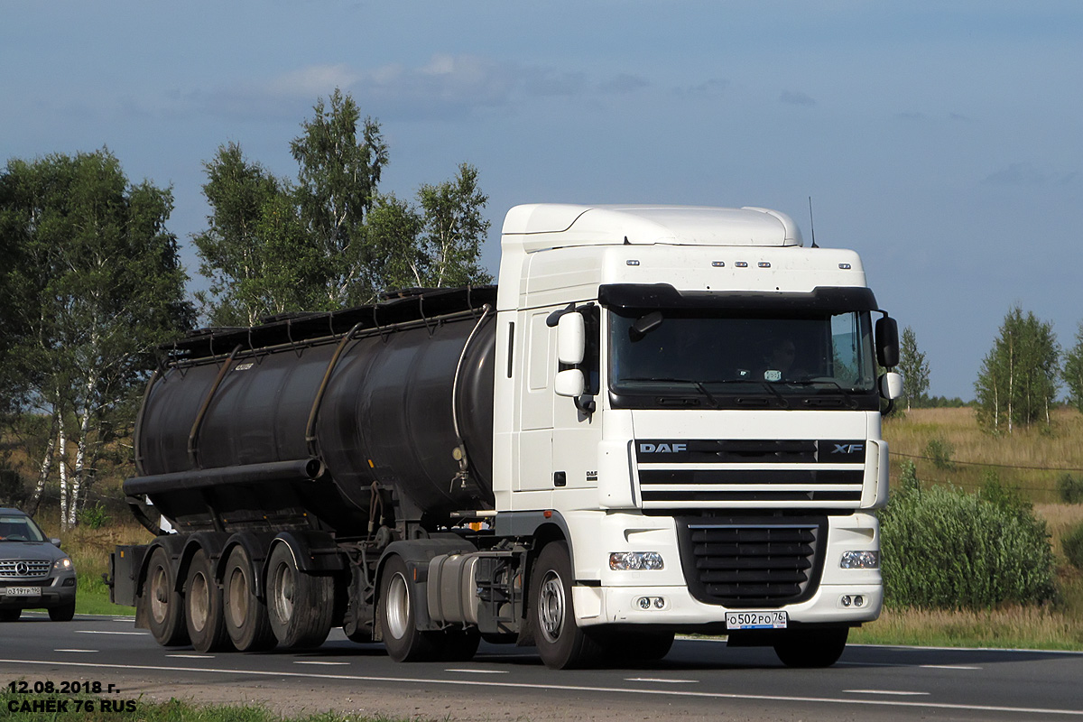 Ярославская область, № О 502 РО 76 — DAF XF105 FT