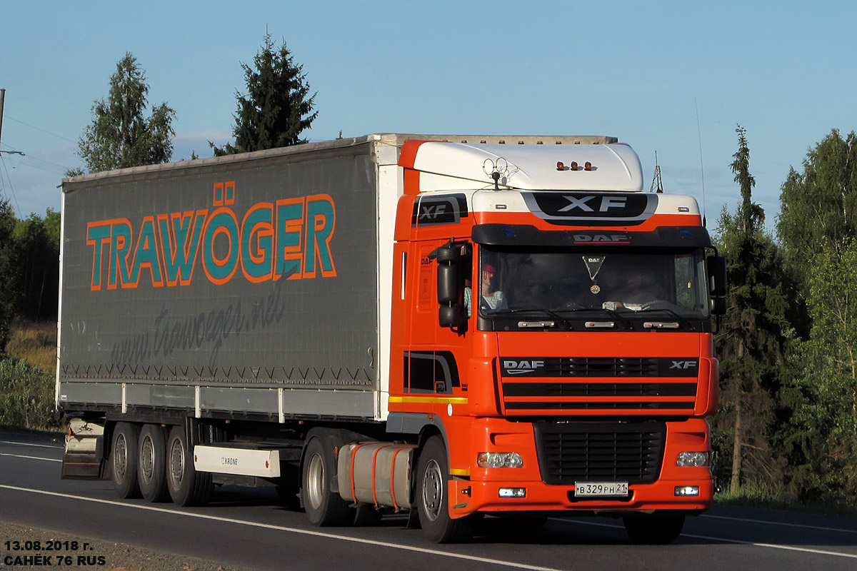 Чувашия, № В 329 РН 21 — DAF XF95 FT