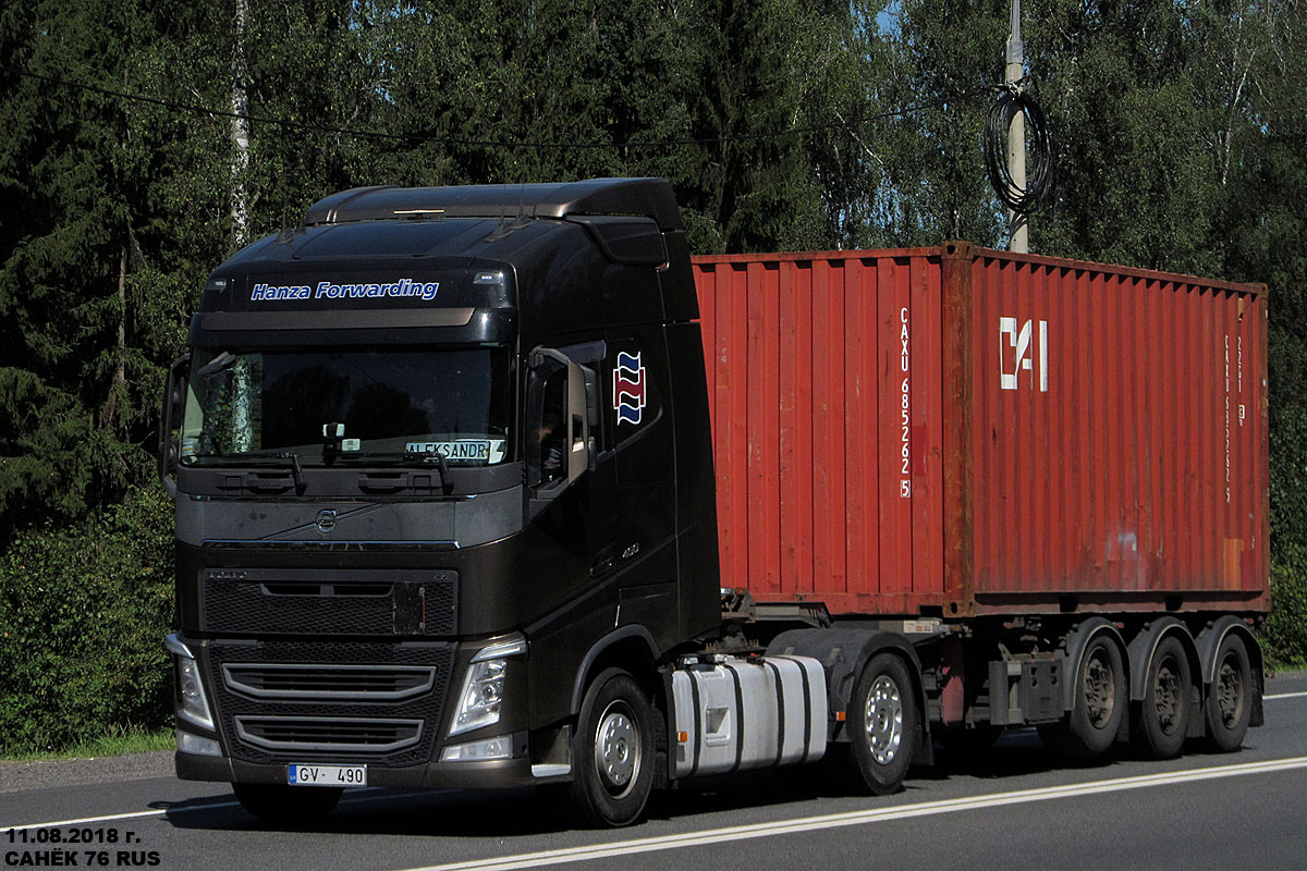 Латвия, № GV-490 — Volvo ('2012) FH.460