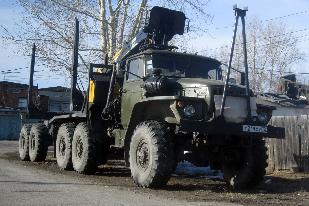 Тюменская область, № Т 219 ХУ 72 — Урал-375 (общая модель)