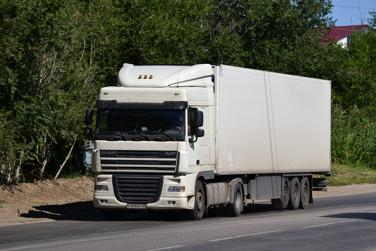 Волгоградская область, № С 998 ЕР 34 — DAF XF105 FT