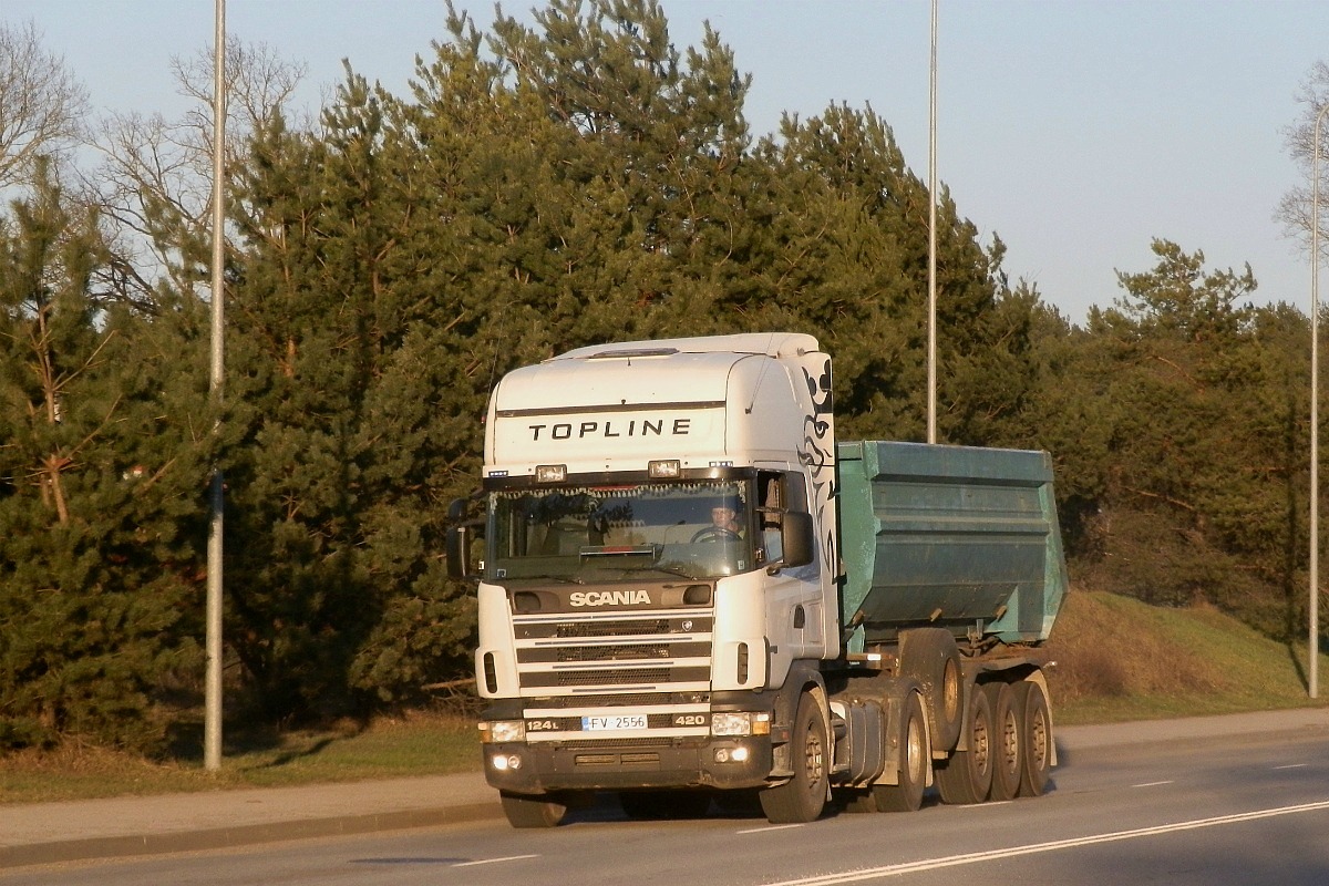 Латвия, № FV-2556 — Scania ('1996) R124L