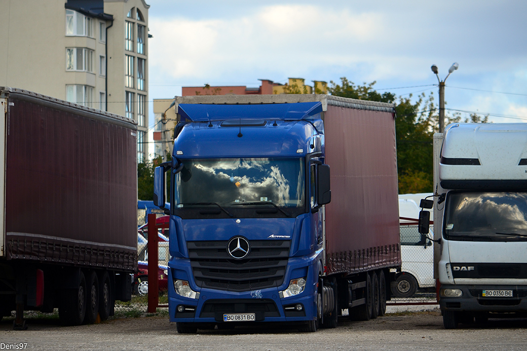 Тернопольская область, № ВО 0831 ВО — Mercedes-Benz Actros ('2011)