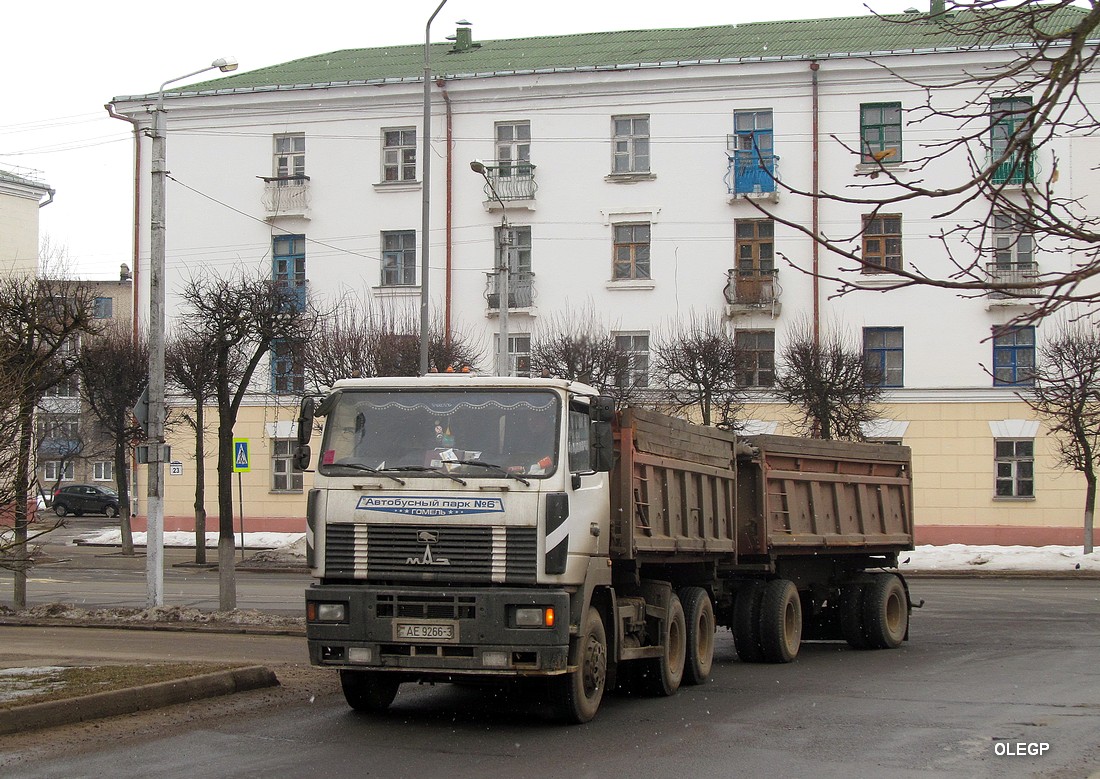 Гомельская область, № АЕ 9266-3 — МАЗ-6501 (общая модель)