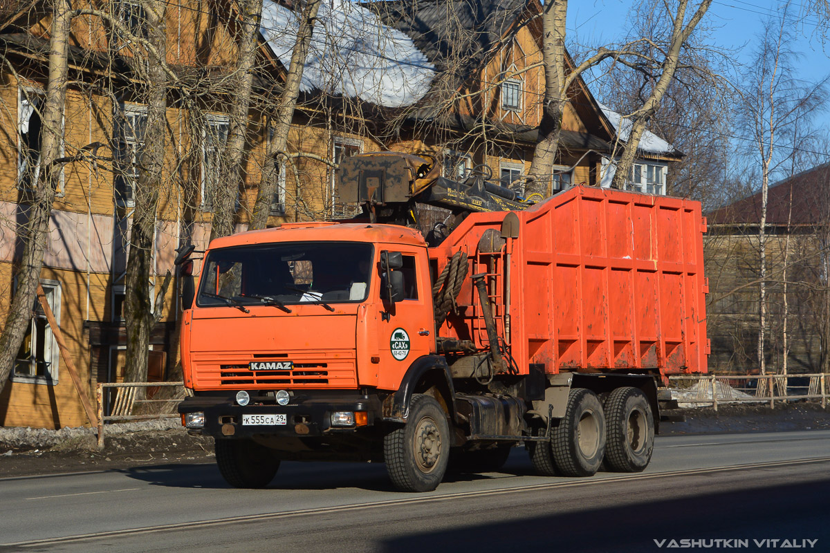 Архангельская область, № К 555 СА 29 — КамАЗ-65115-D3