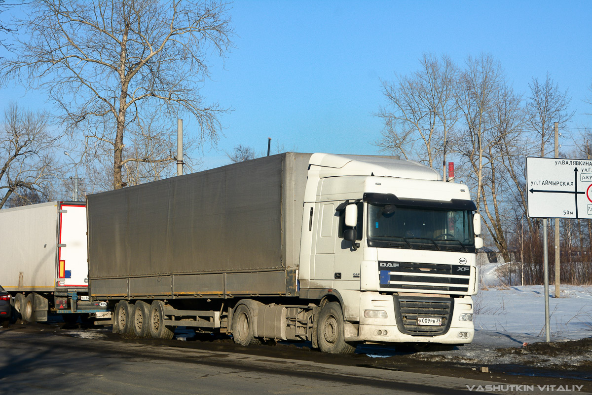 Архангельская область, № К 009 РВ 29 — DAF XF105 FT