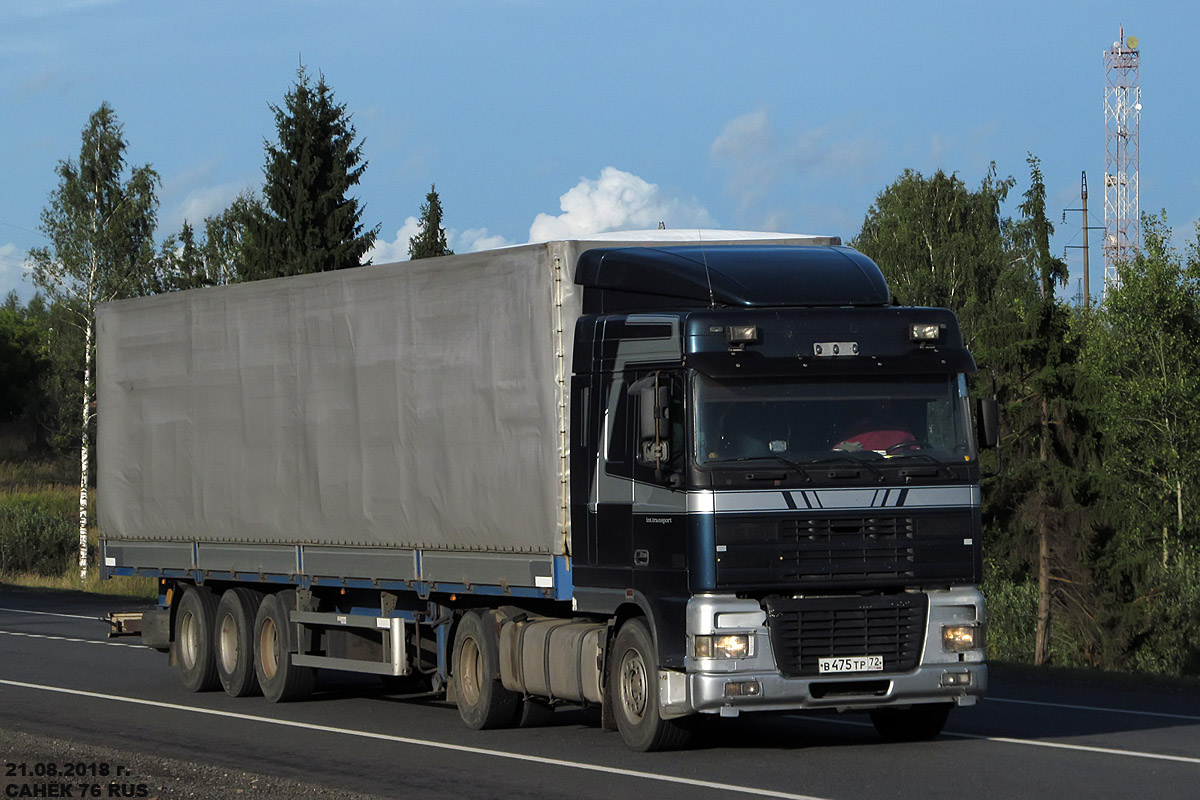 Тюменская область, № В 475 ТР 72 — DAF 95XF FT