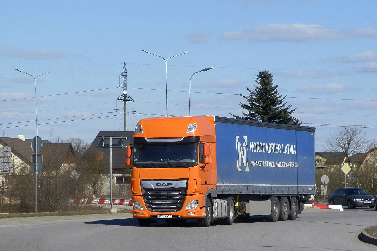 Латвия, № HP-4300 — DAF XF Euro6 FT