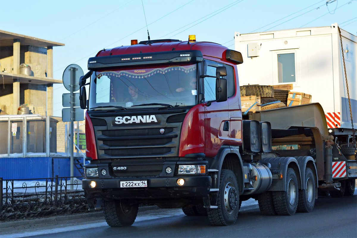 Саха (Якутия), № Е 222 КХ 14 — Scania ('2013) G480