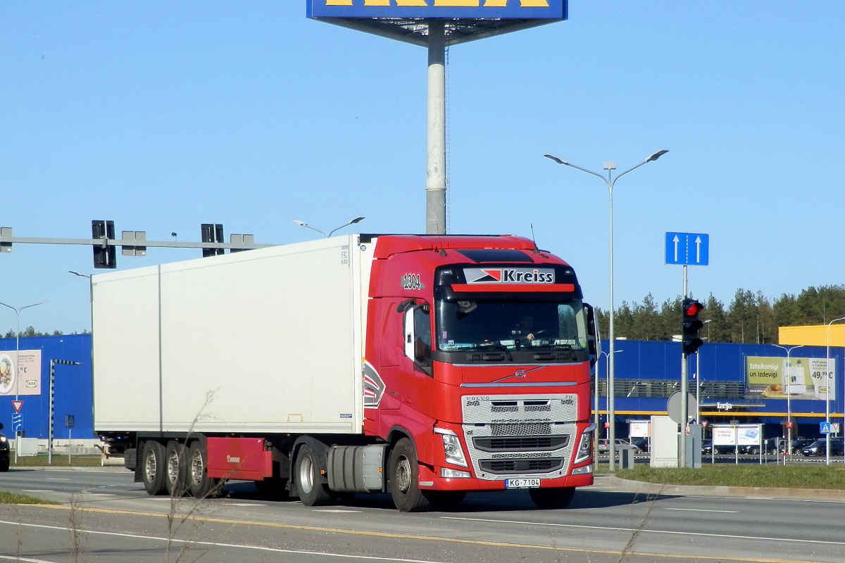 Латвия, № 1304 — Volvo ('2012) FH.460