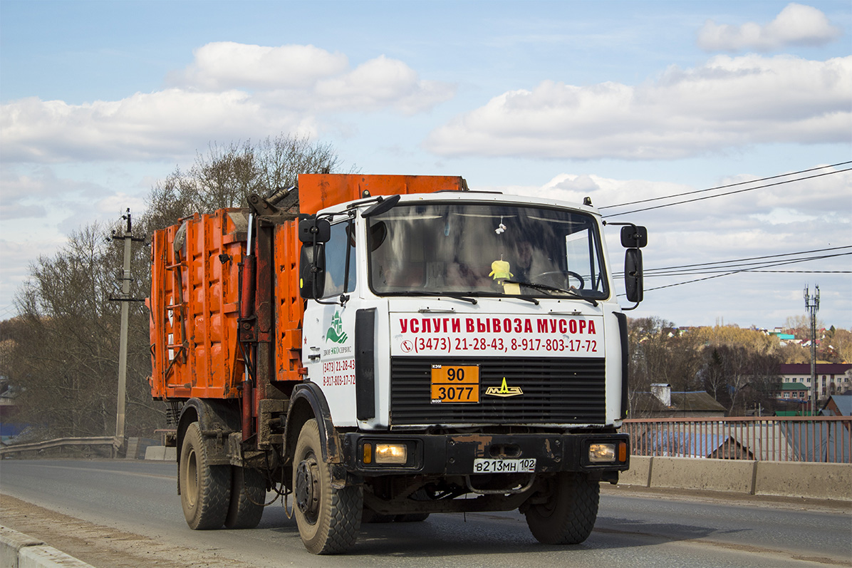 Башкортостан, № В 213 МН 102 — МАЗ-5337A2