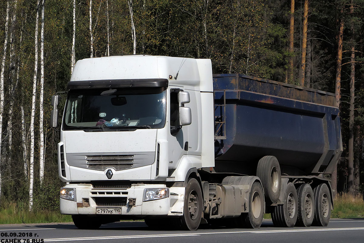 Московская область, № С 797 НК 190 — Renault Premium ('2006)