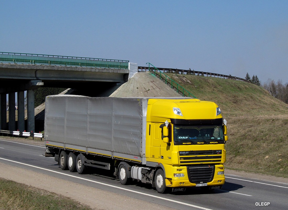 Могилёвская область, № АЕ 7872-6 — DAF XF105 FT