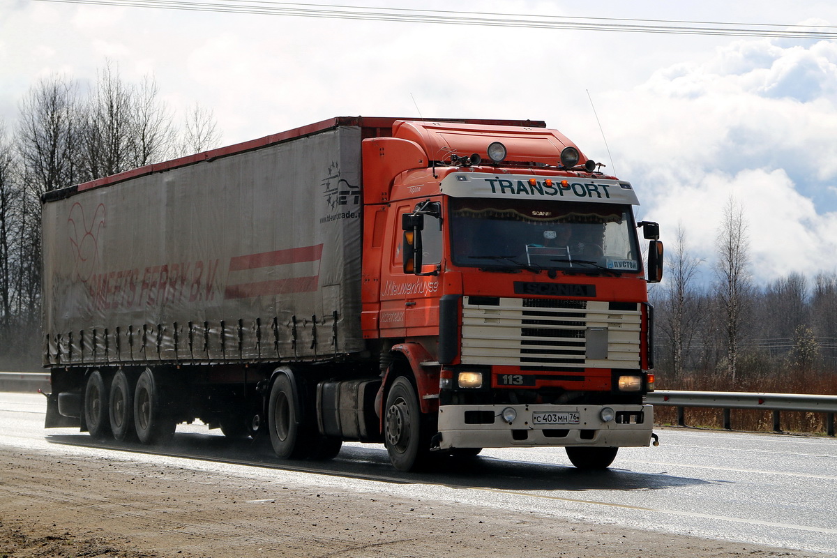 Ярославская область, № С 403 МН 76 — Scania (II) (общая модель)