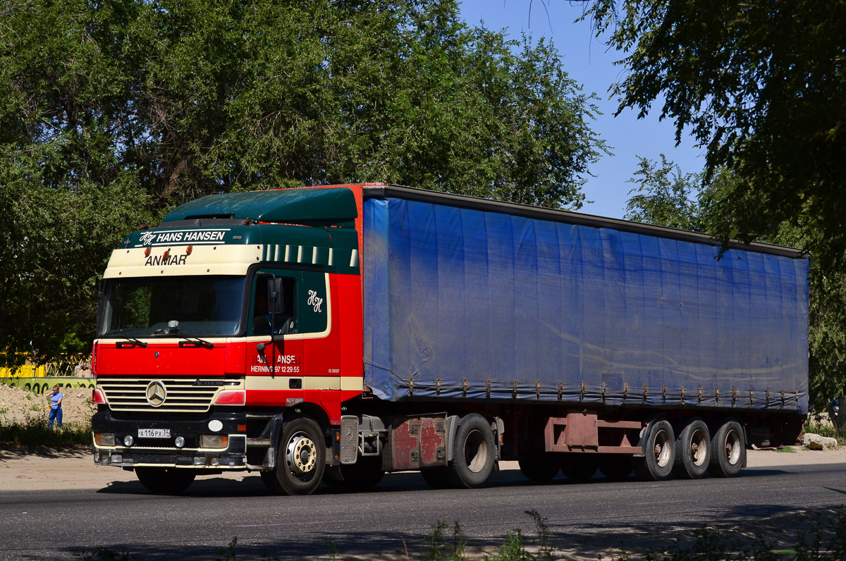 Волгоградская область, № А 116 РХ 34 — Mercedes-Benz Actros ('1997)