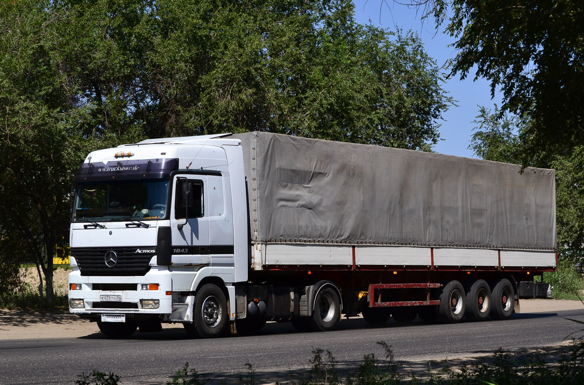 Волгоградская область, № К 439 ТН 34 — Mercedes-Benz Actros ('1997) 1843