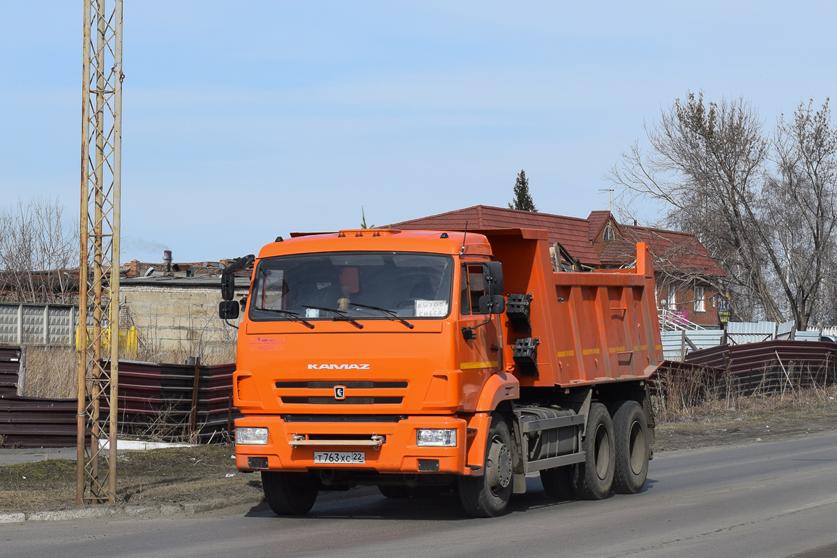 Алтайский край, № Т 763 ХС 22 — КамАЗ-65115-L4