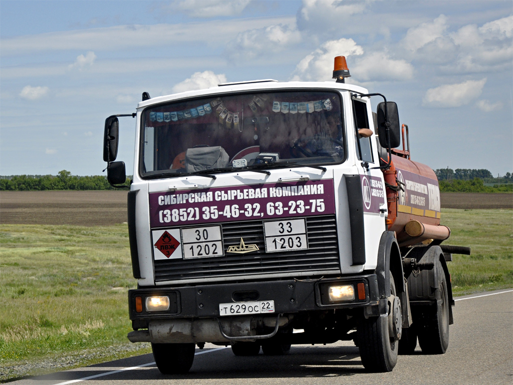 Алтайский край, № Т 629 ОС 22 — МАЗ-533702