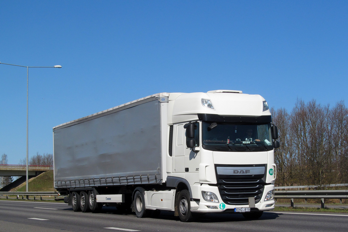 Литва, № KHG 819 — DAF XF Euro6 FT