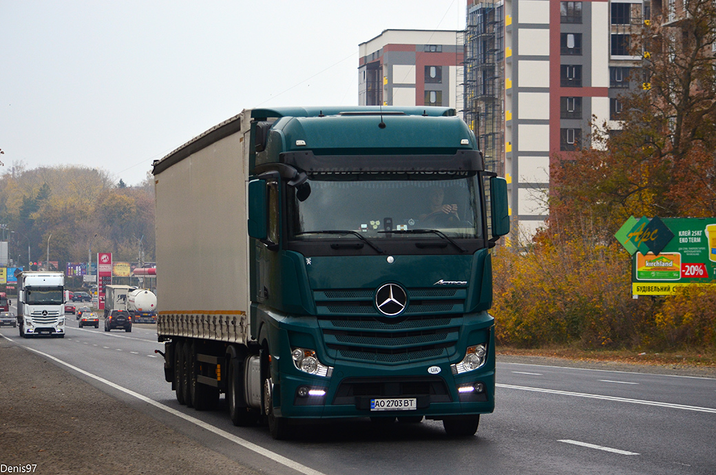 Закарпатская область, № АО 2703 ВТ — Mercedes-Benz Actros ('2011) 1842