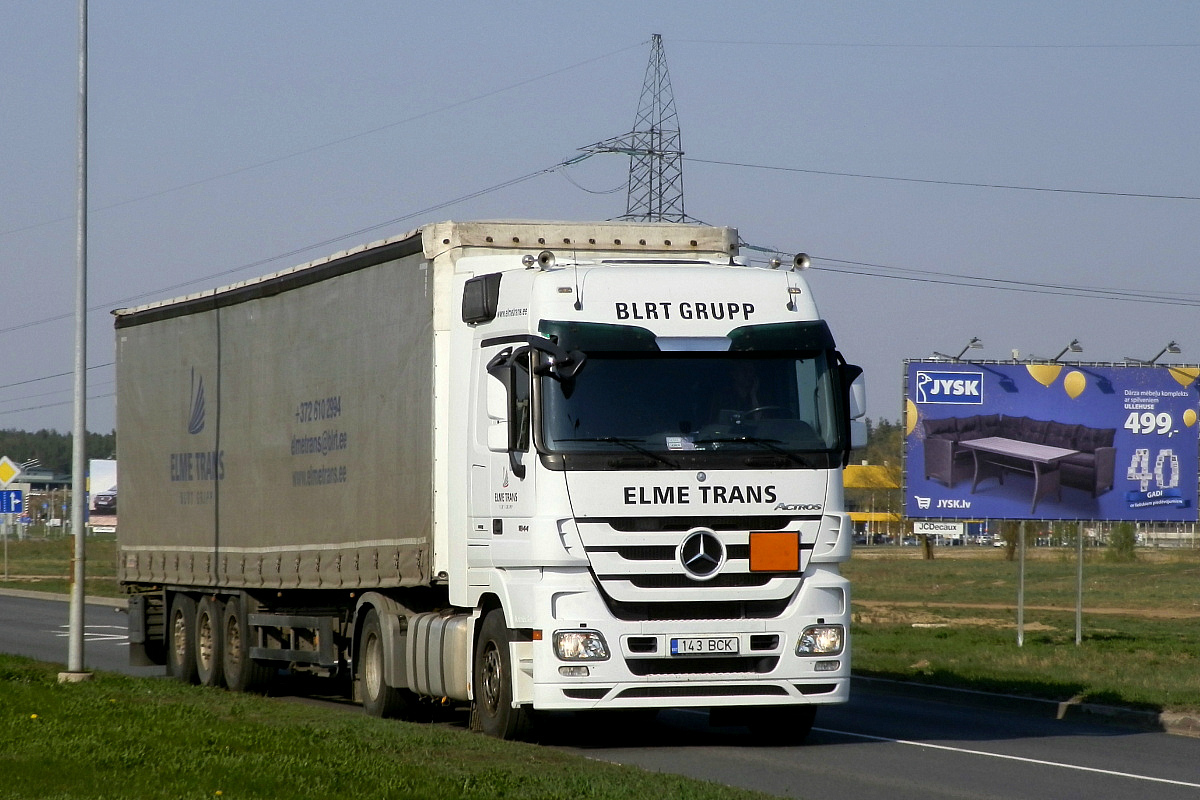 Эстония, № 143 BCK — Mercedes-Benz Actros ('2009) 1844