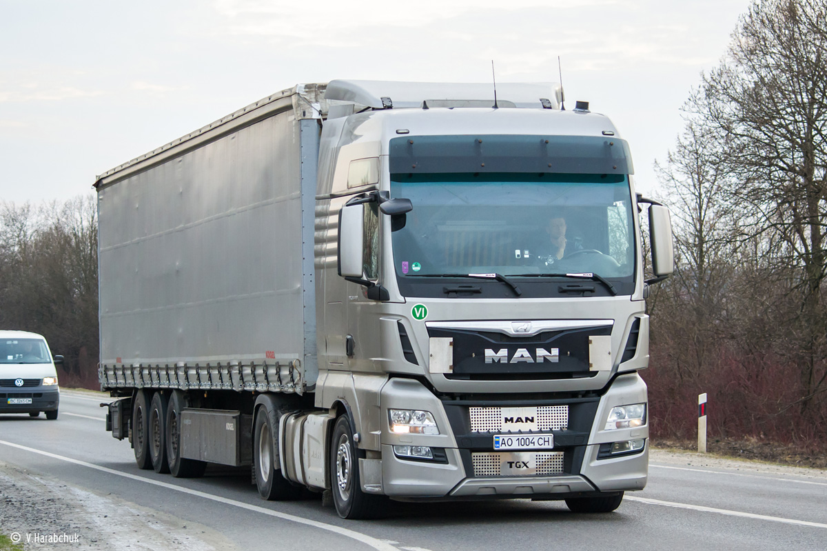 Закарпатская область, № АО 1004 СН — MAN TGX ('2012) 18.480