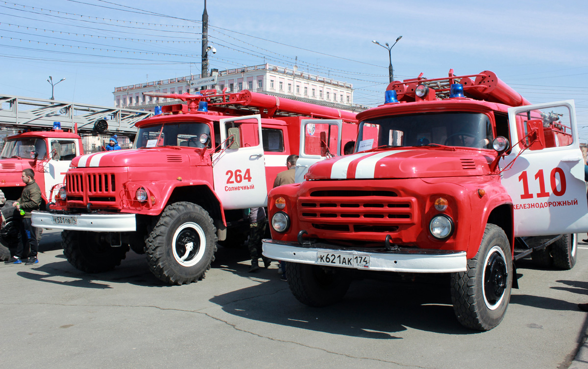 Челябинская область, № К 621 АК 174 — ЗИЛ-130; Челябинская область — Разные фотографии (Автомобили); Челябинская область — Чемпионат УрФО по пожарному триатлону  и день пожарной охраны 2019