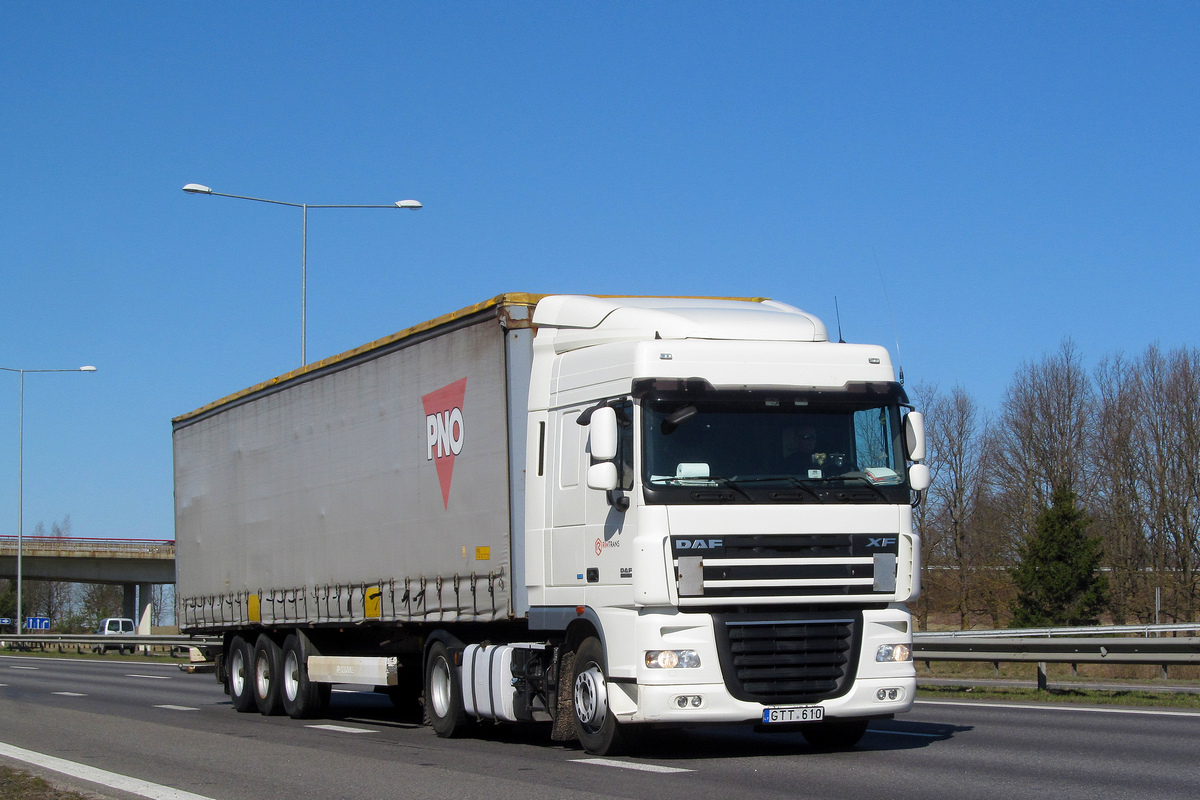 Литва, № GTT 610 — DAF XF105 FT