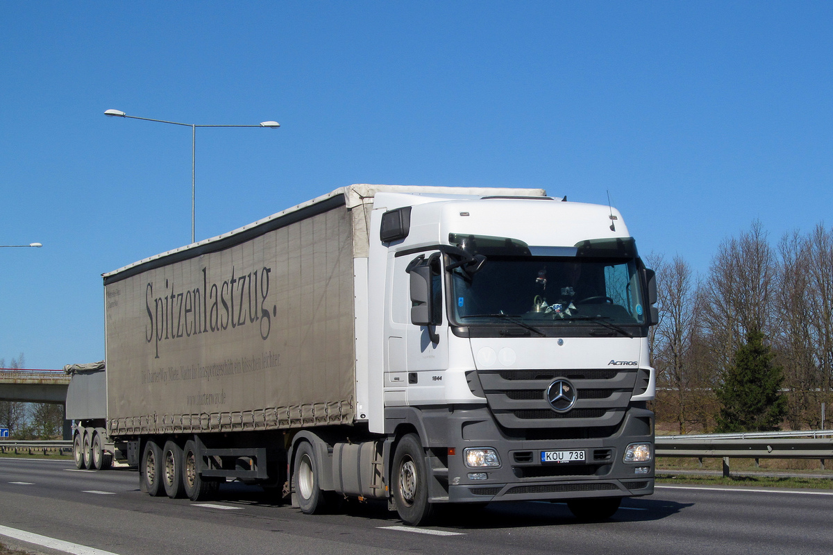 Литва, № KOU 738 — Mercedes-Benz Actros ('2009) 1844