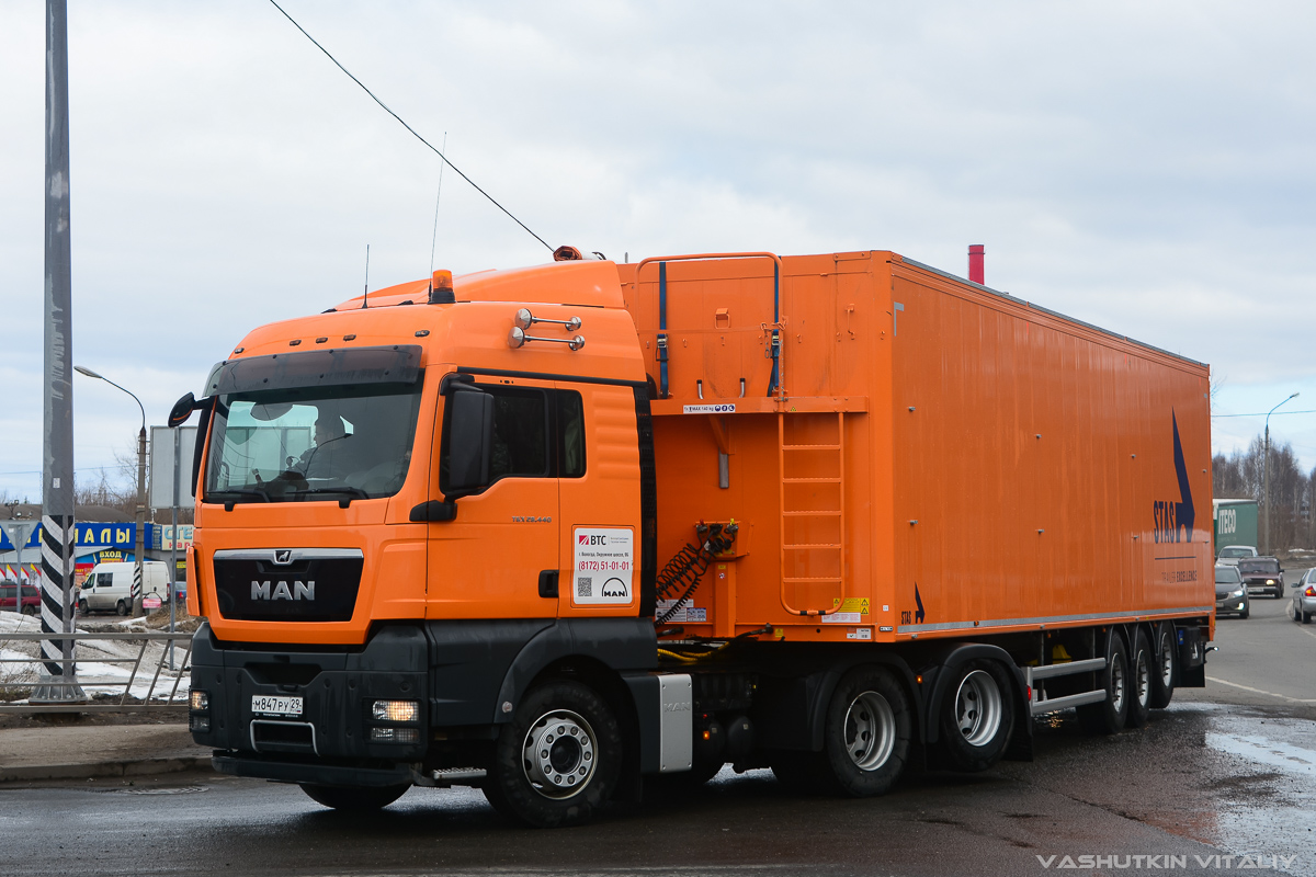 Архангельская область, № М 847 РУ 29 — MAN TGX ('2007) 28.440