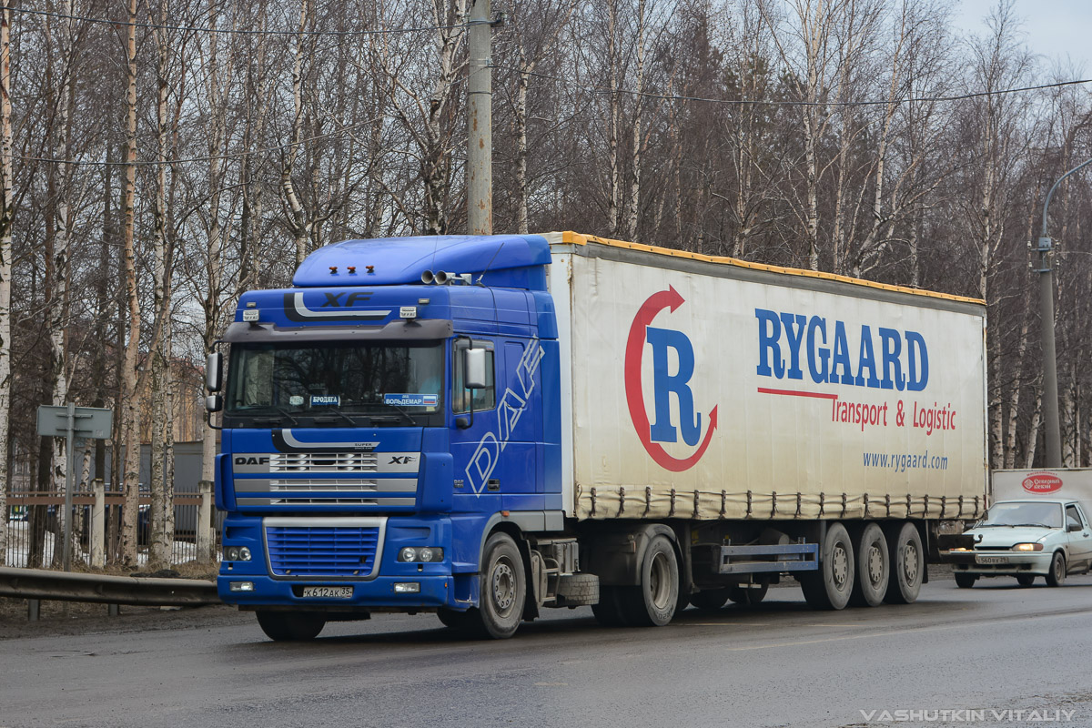 Вологодская область, № К 612 АК 35 — DAF XF95 FT