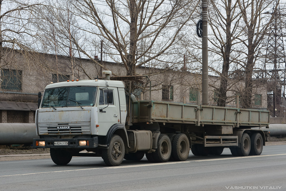 Архангельская область, № В 824 СТ 29 — КамАЗ-5410