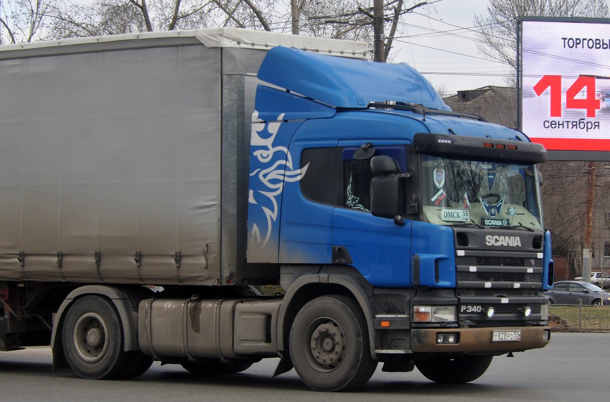 Омская область, № Т 828 РО 55 — Scania ('1996) P340