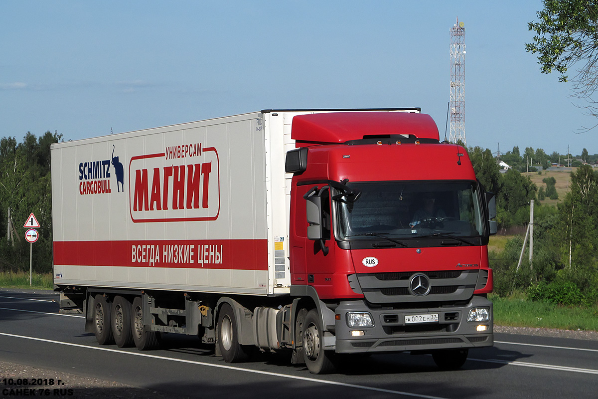 Новгородская область, № А 002 ЕН 37 — Mercedes-Benz Actros ('2009) 1841