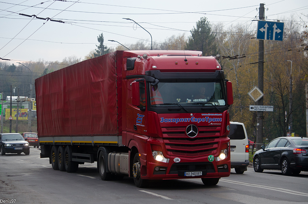 Закарпатская область, № АО 3403 ВТ — Mercedes-Benz Actros ('2011) 1845