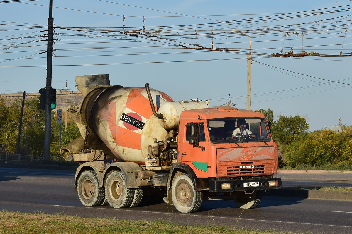 Волгоградская область, № О 280 КО 34 — КамАЗ-55111-02 [55111C]