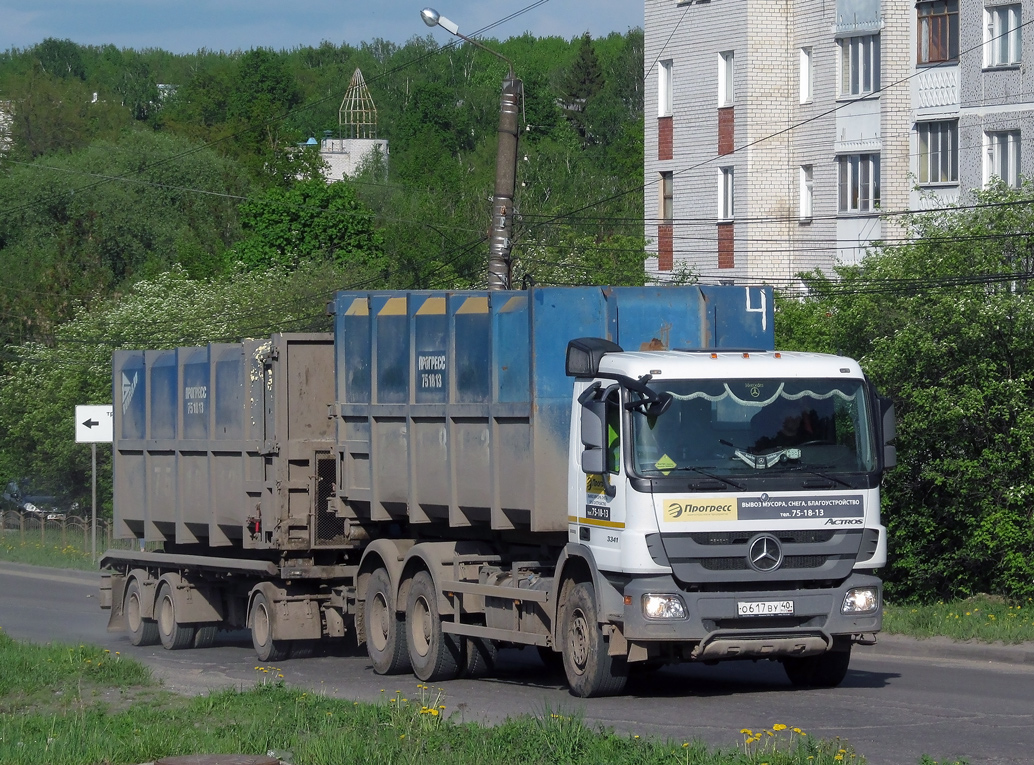 Калужская область, № О 617 ВУ 40 — Mercedes-Benz Actros '09 3341 [Z9M]