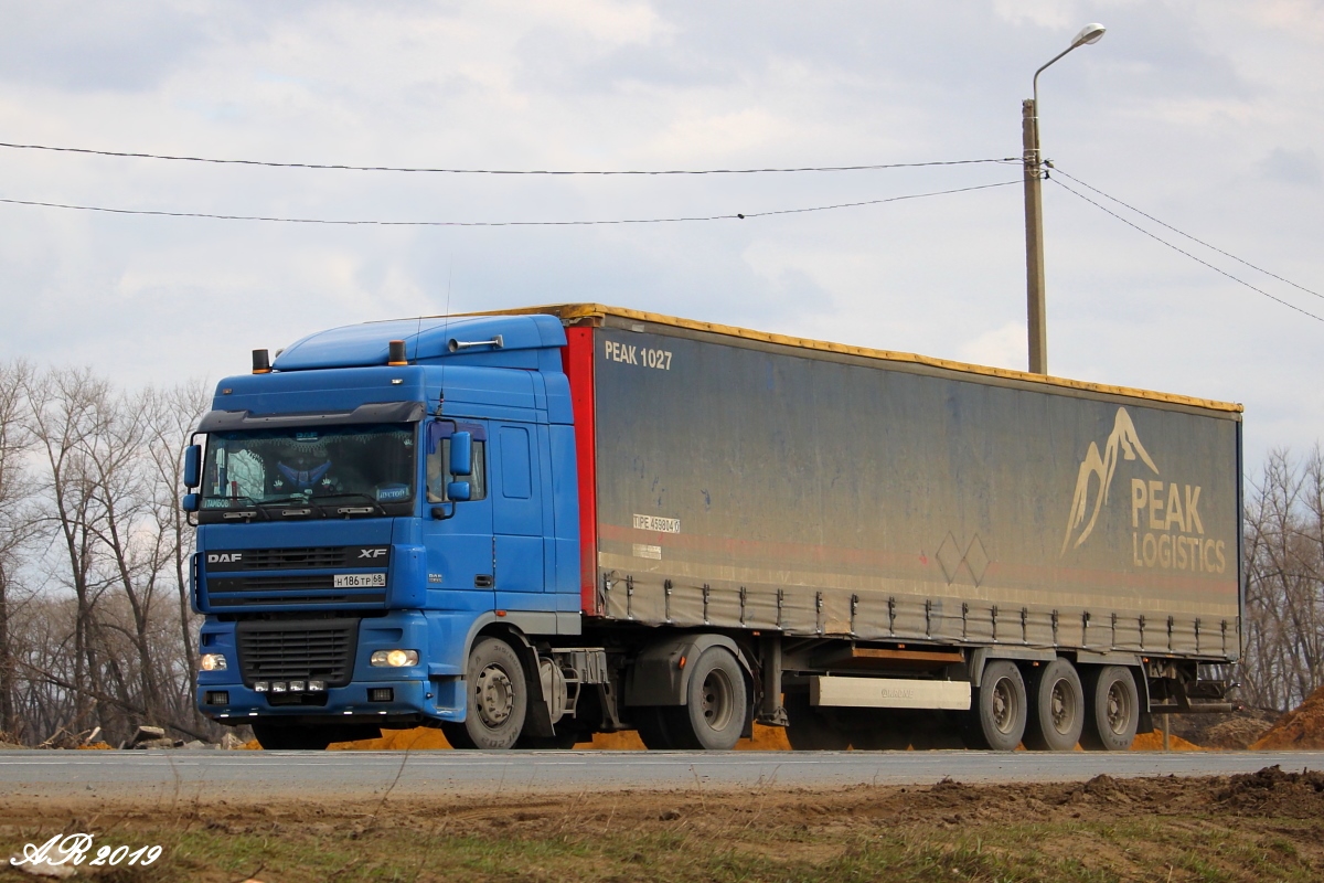 Тамбовская область, № Н 186 ТР 68 — DAF XF95 FT