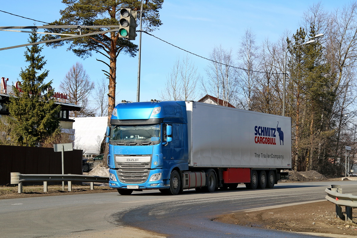 Минск, № АА 5555-7 — DAF XF Euro6 FT