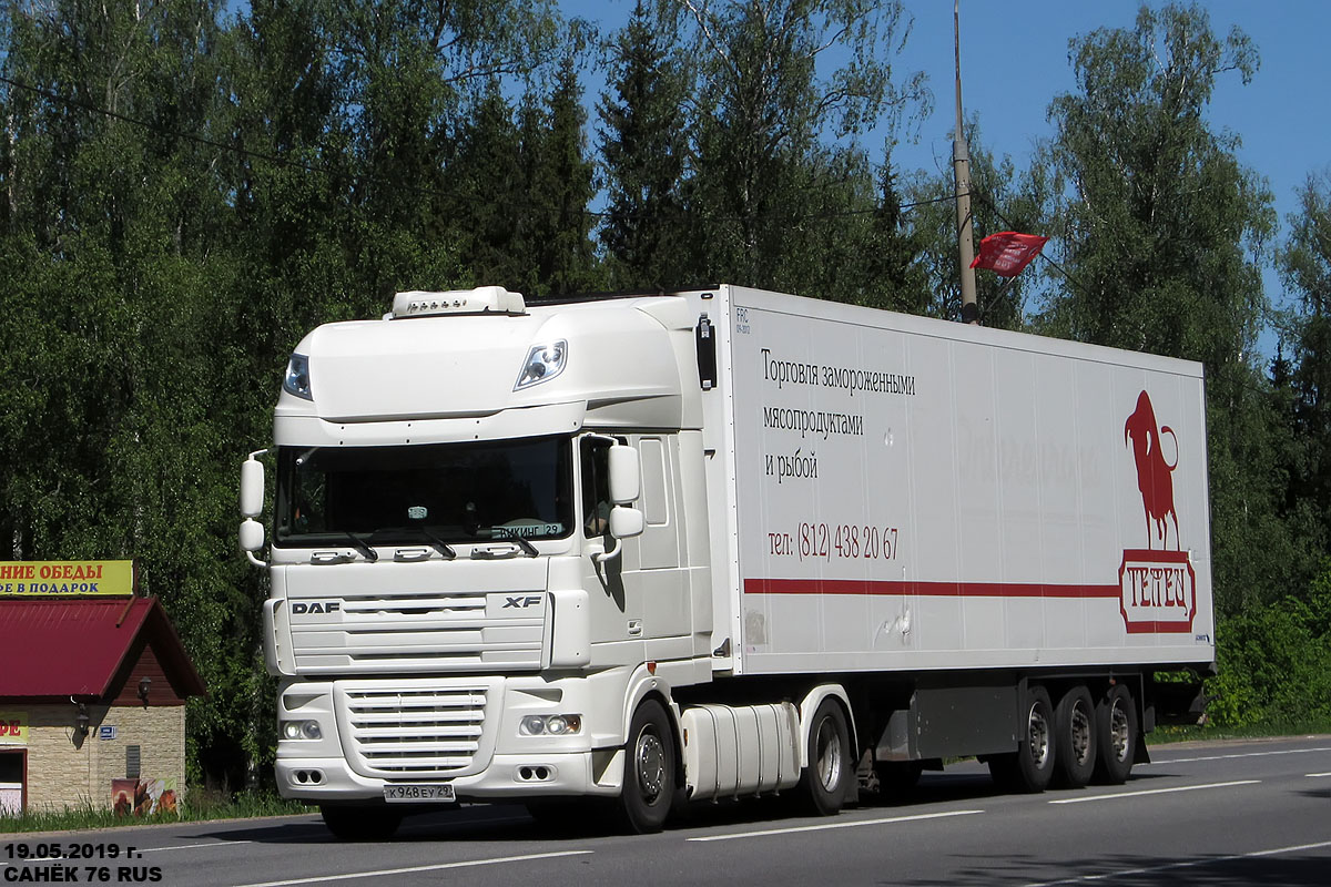 Архангельская область, № К 948 ЕУ 29 — DAF XF105 FT