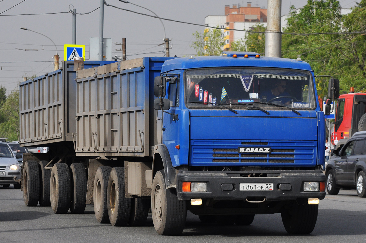 Омская область, № Т 861 ОК 55 — КамАЗ-65115 (общая модель)