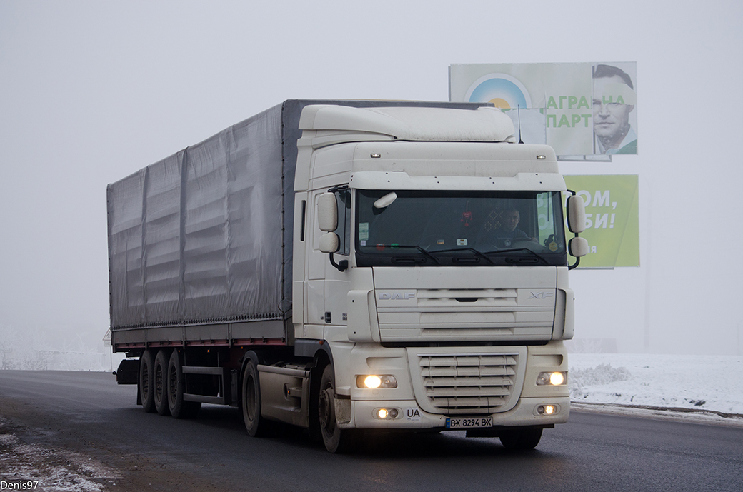 Хмельницкая область, № ВХ 8294 ВХ — DAF XF105 FT