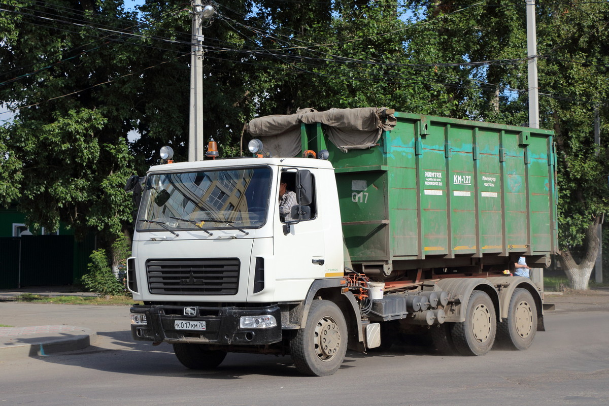 Томская область, № К 017 КМ 70 — МАЗ-6312B3